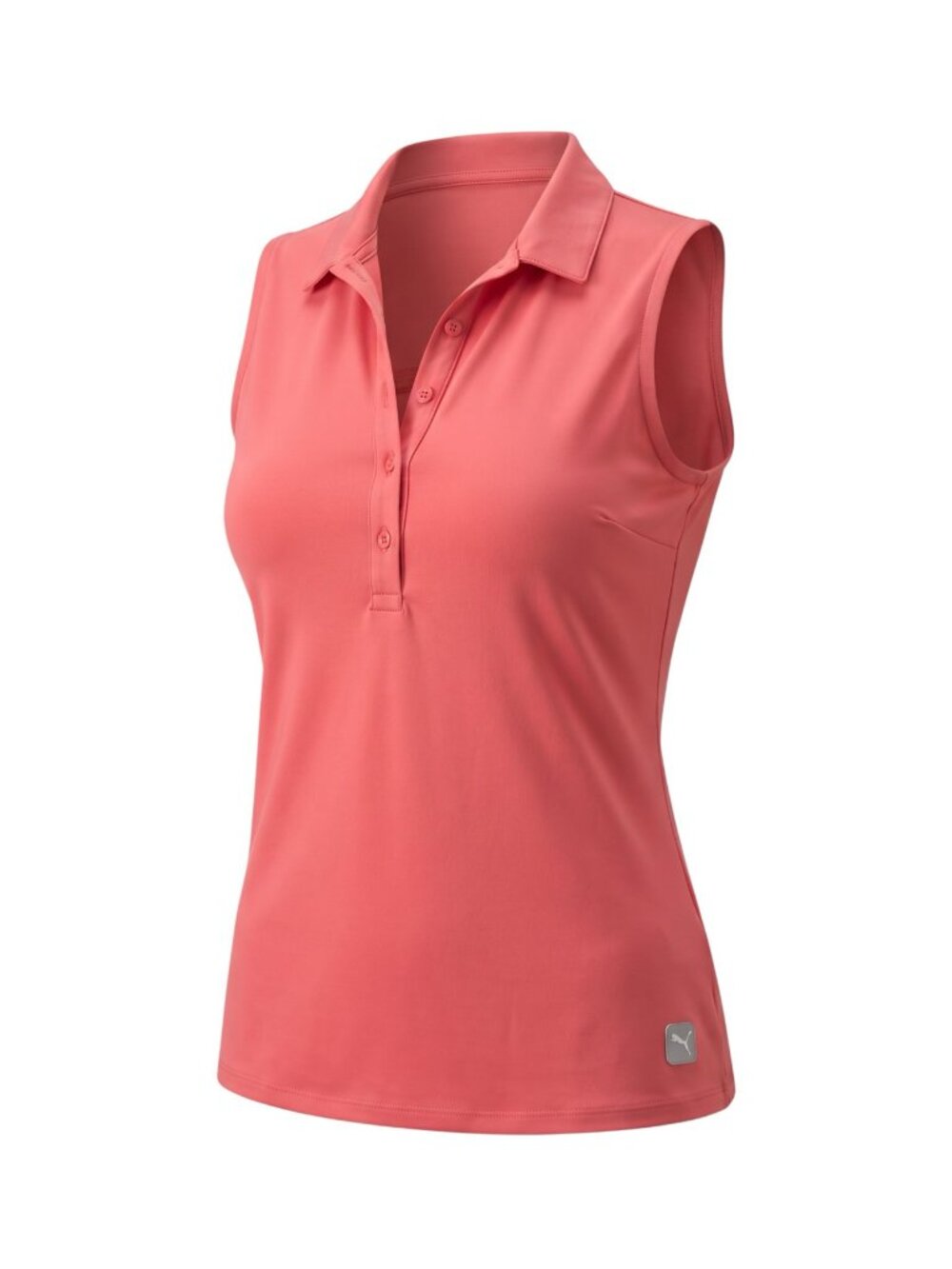 Puma Coral Sleeveless Polo Shirt Size L